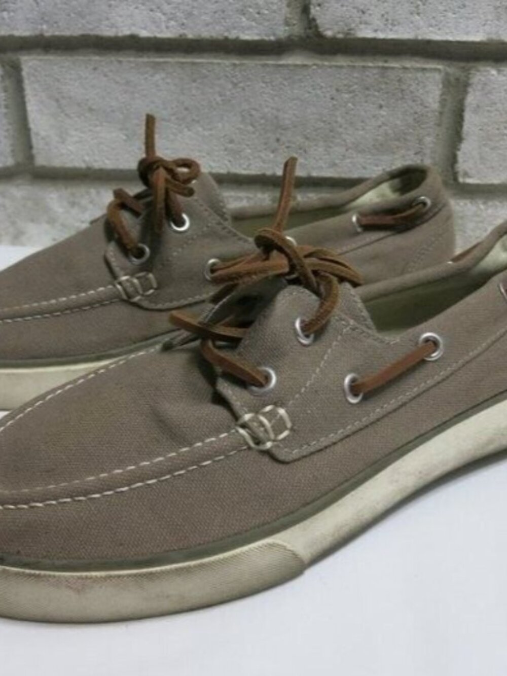 Polo Ralph Lauren Lander Canvas Boat Shoes Men's Casual Footwear Shoes Sz 8.5